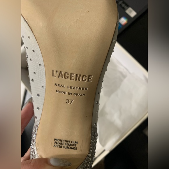 Silver L’agence Heels - Picture 2 of 4